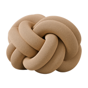 Cuscino in tessuto marrone Knot - Design House Stockholm