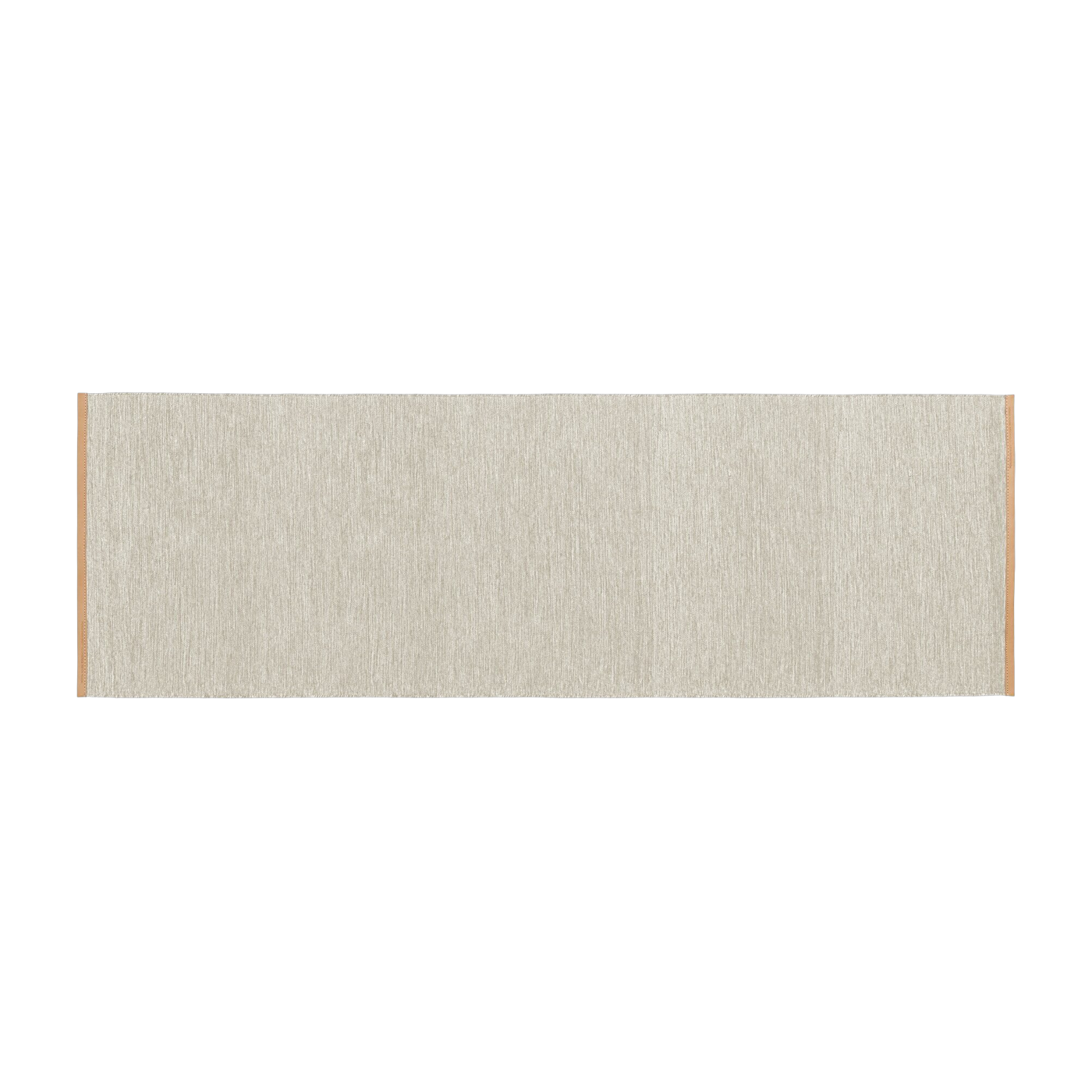 Alfombra de pasillo de lana beige con borde de cuero 80x250cm Björk - Design House Stockholm
