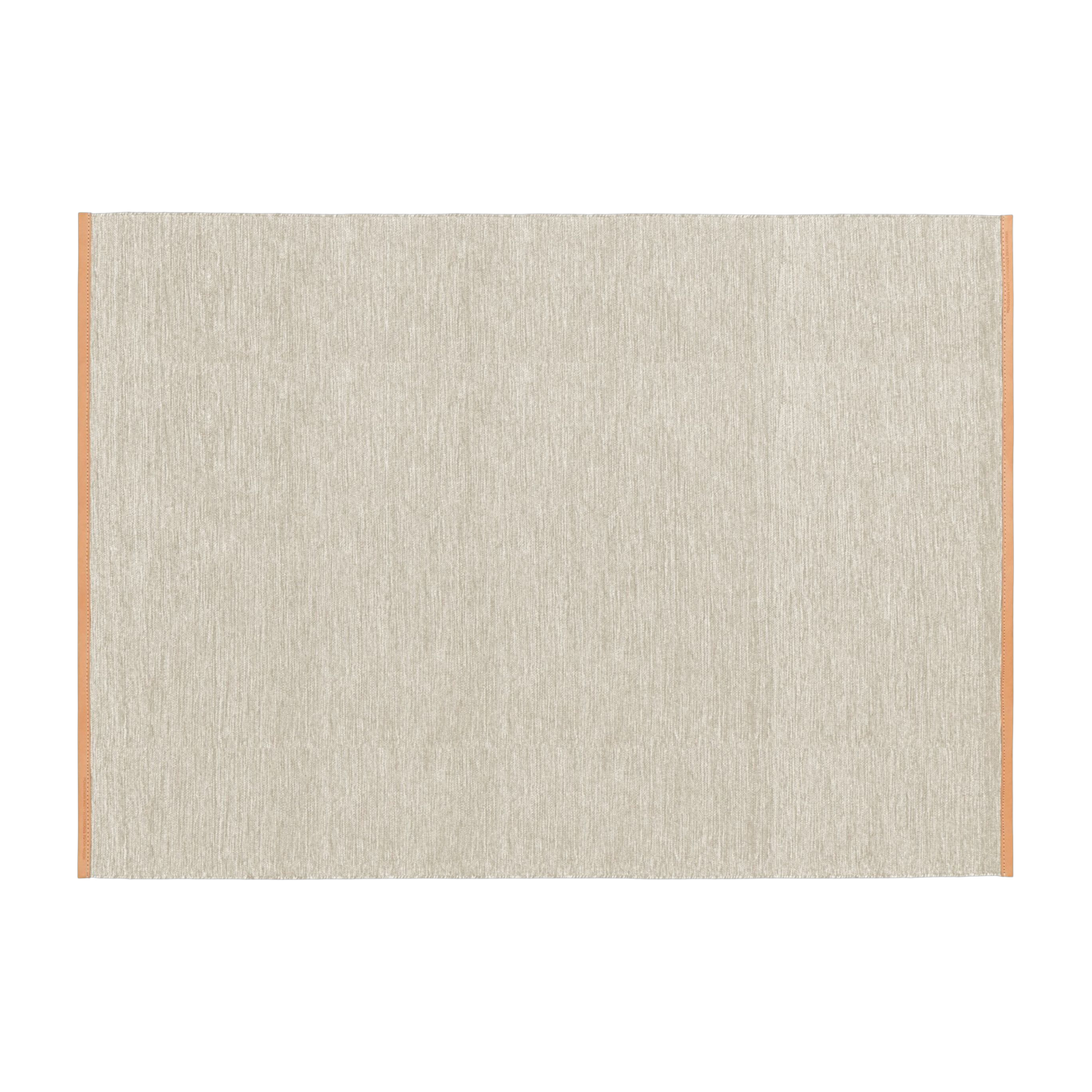 Alfombra rectangular de lana beige con borde de cuero 170x240cm Björk - Design House Stockholm