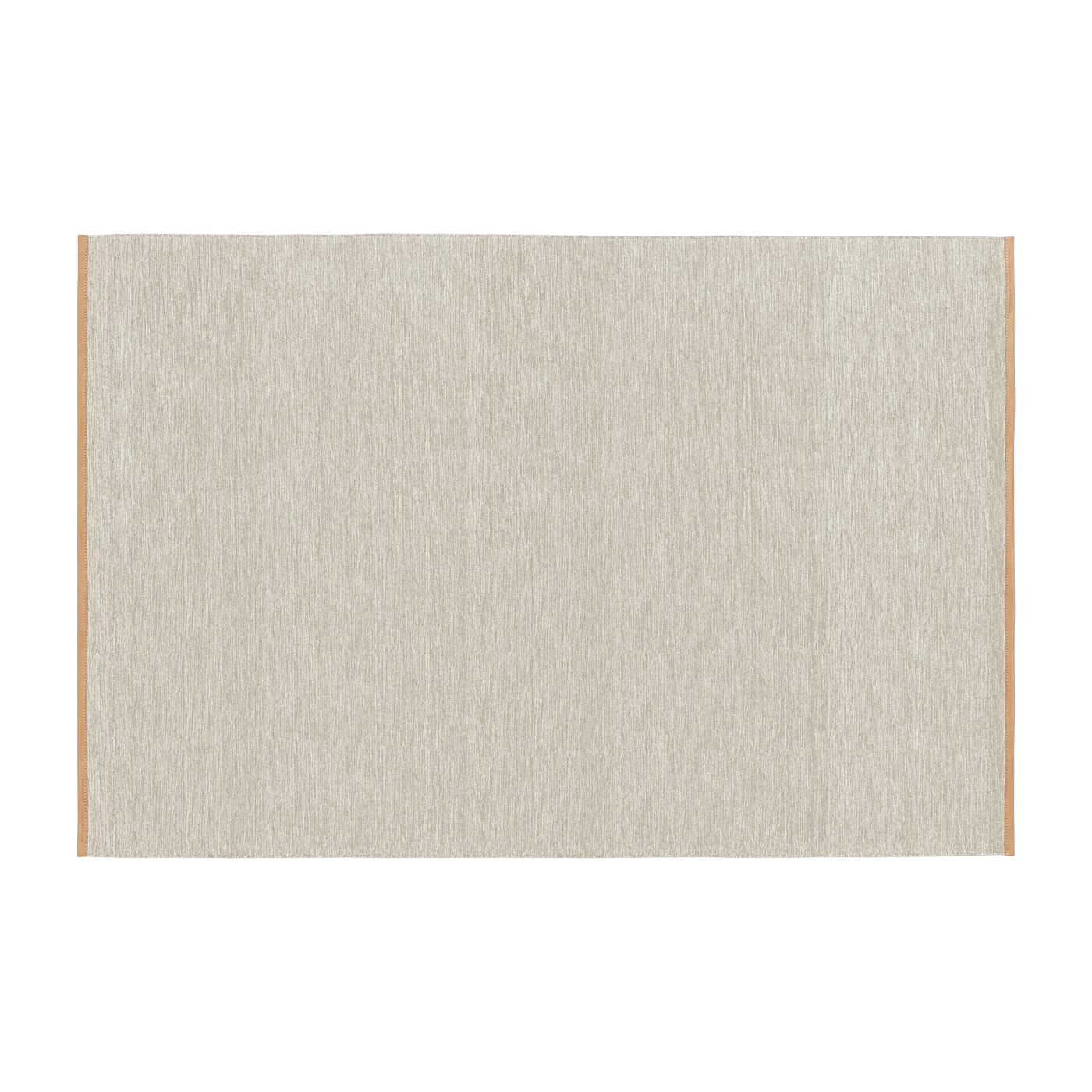 Tappeto rettangolare in lana beige e bordo in pelle 200x300 cm Björk - Design House Stockholm
