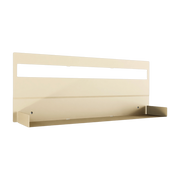 Etagère murale en acier beige cashew 30x76cm Aris - Metallbude