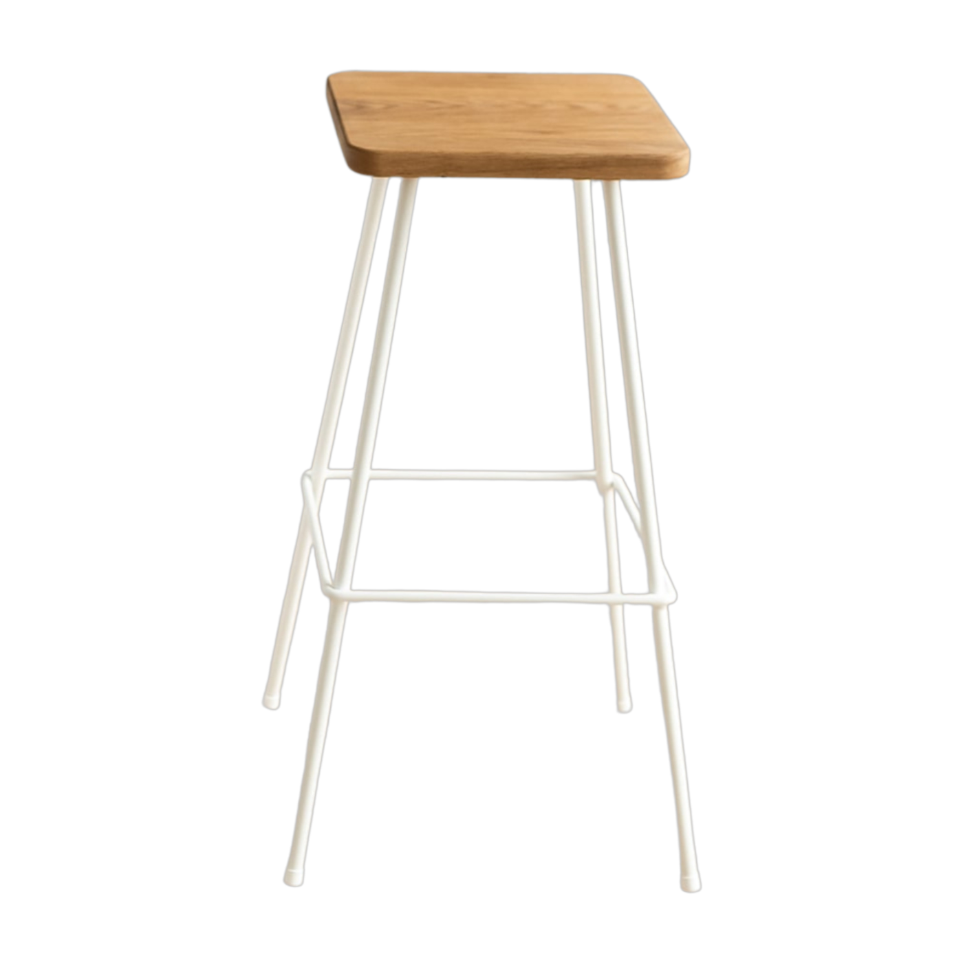 Tabouret de bar en acier blanc 30x70cm Barni - Metallbude