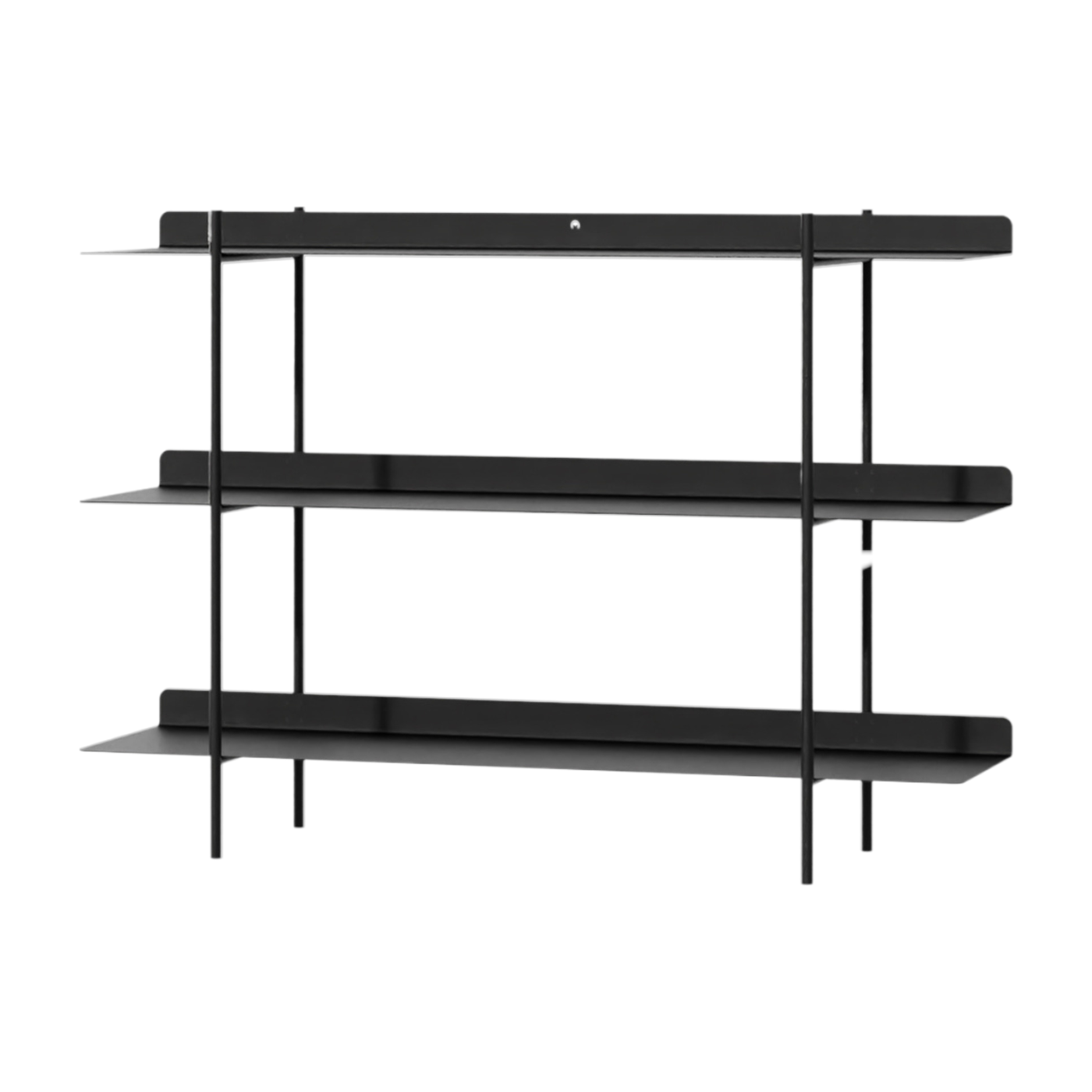 3 Aufsatzregale aus Stahl schwarz 85x33cm Tharon - -. Metallbude