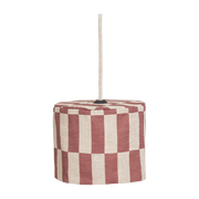 Linen shade for 20cm maroon check suspension Vibes - Nobodinoz