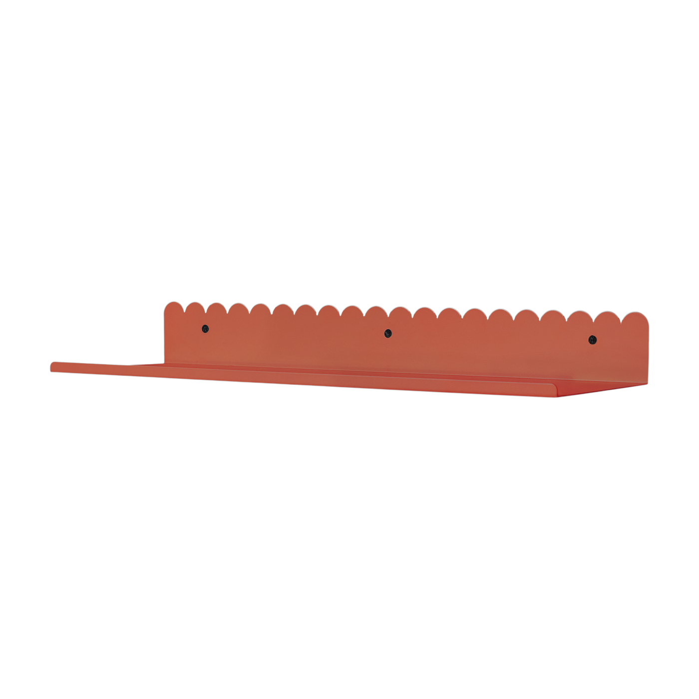 Wandregal aus Stahl lackiert burnt rot 50x16x16cm Vibes - - Nobodinoz