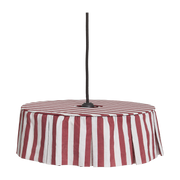 Linen lampshade for maroon stripes pendant 40cm Vibes - Nobodinoz