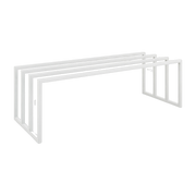 Scarpiera in acciaio bianco 80x30x41cm Bovi - Metallbude