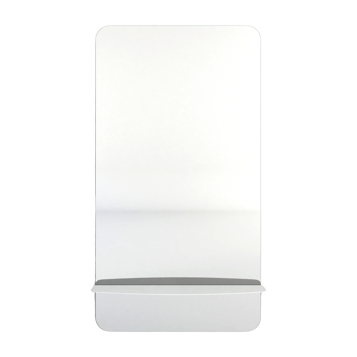 Espejo de pared de chapa blanca 110x60x10cm Caleo - Metallbude
