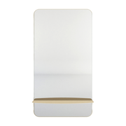 Wandspiegel aus Blech beige cashew 110x60x10cm Caleo -. Metallbude