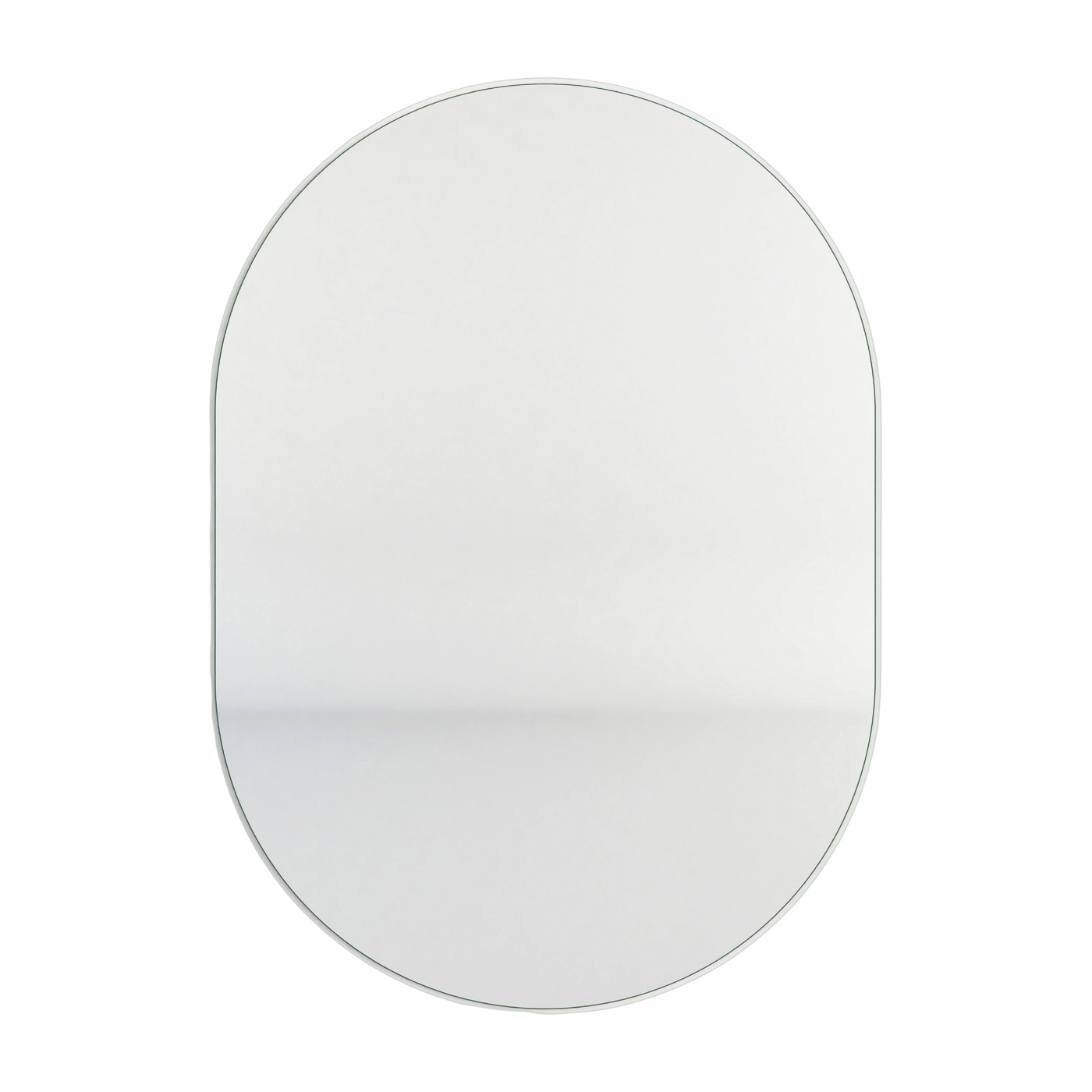 Espejo de pared de acero blanco 57x41x2cm Caya - Metallbude