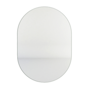 Miroir mural en acier blanc 57x41x2cm Caya - Metallbude