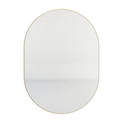 Wandspiegel aus Stahl beige cashew 57x41x2cm Caya -. Metallbude