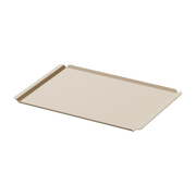Piano in acciaio beige anacardio 34x24cm Cut X - Metallbude