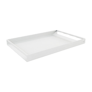 Plateau de service en acier blanc 45x30x4cm Dava - Metallbude