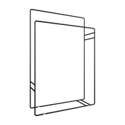Porte-serviettes en acier noir 90x60cm Delaya - Metallbude
