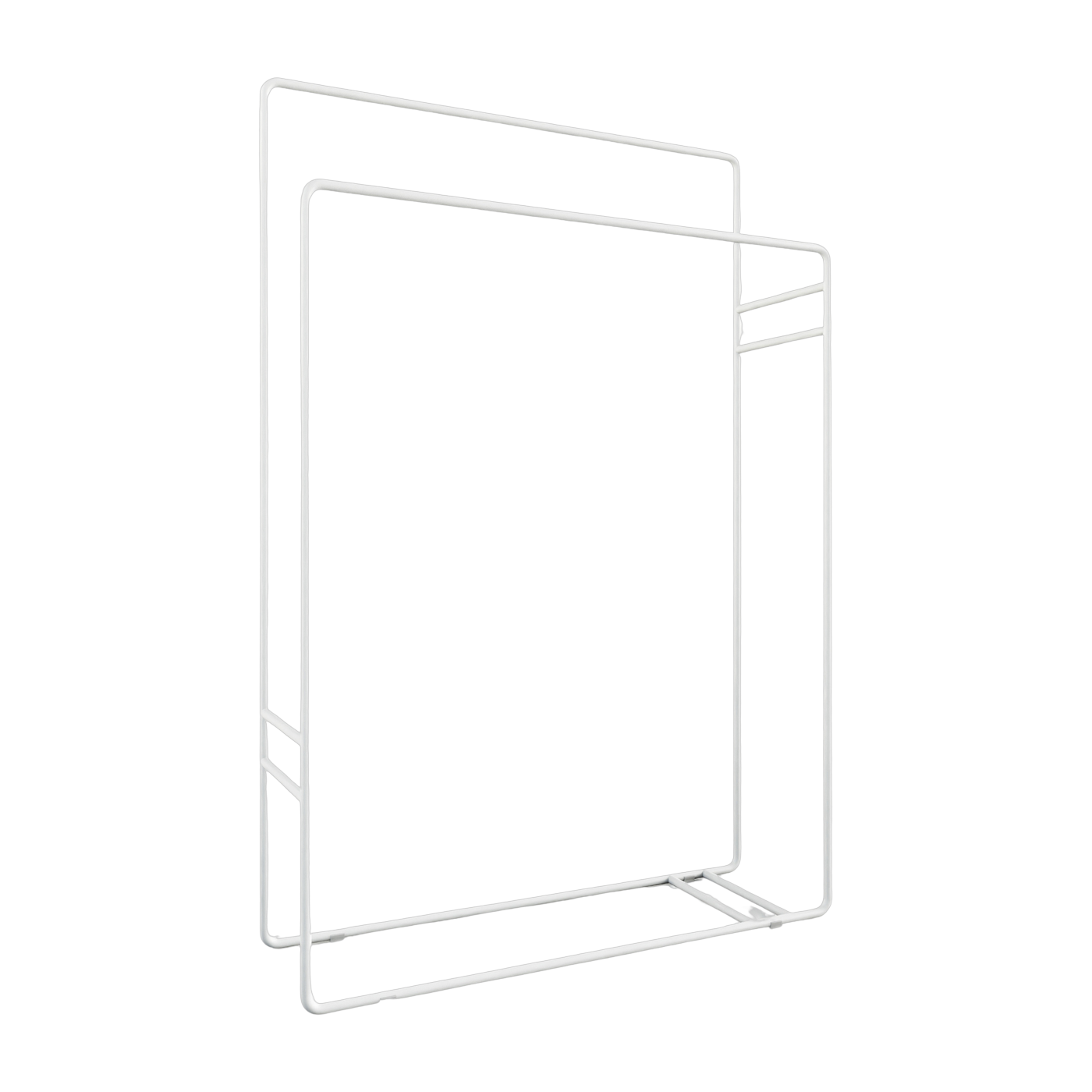Toallero de acero blanco 90x60cm Delaya - Metallbude