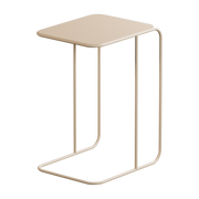 Table d'appoint en acier beige cashew 60x35cm Denya - Metallbude