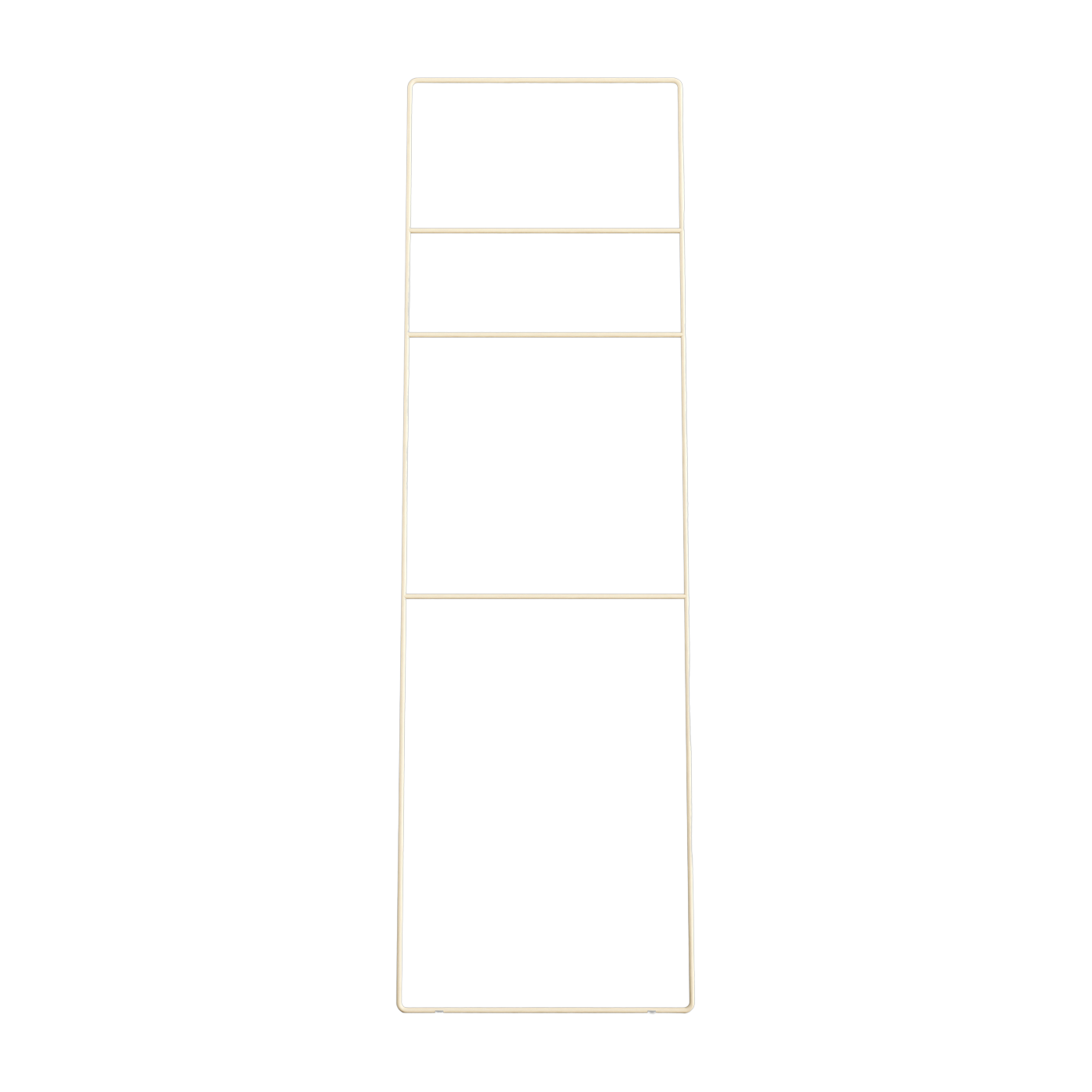 Cashew beige steel towel rail 180x55cm Estina - Metallbude