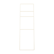 Echelle à serviettes en acier beige cashew 180x55cm Estina - Metallbude