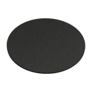 4 black steel coasters 10x2cm Kiva - Metallbude