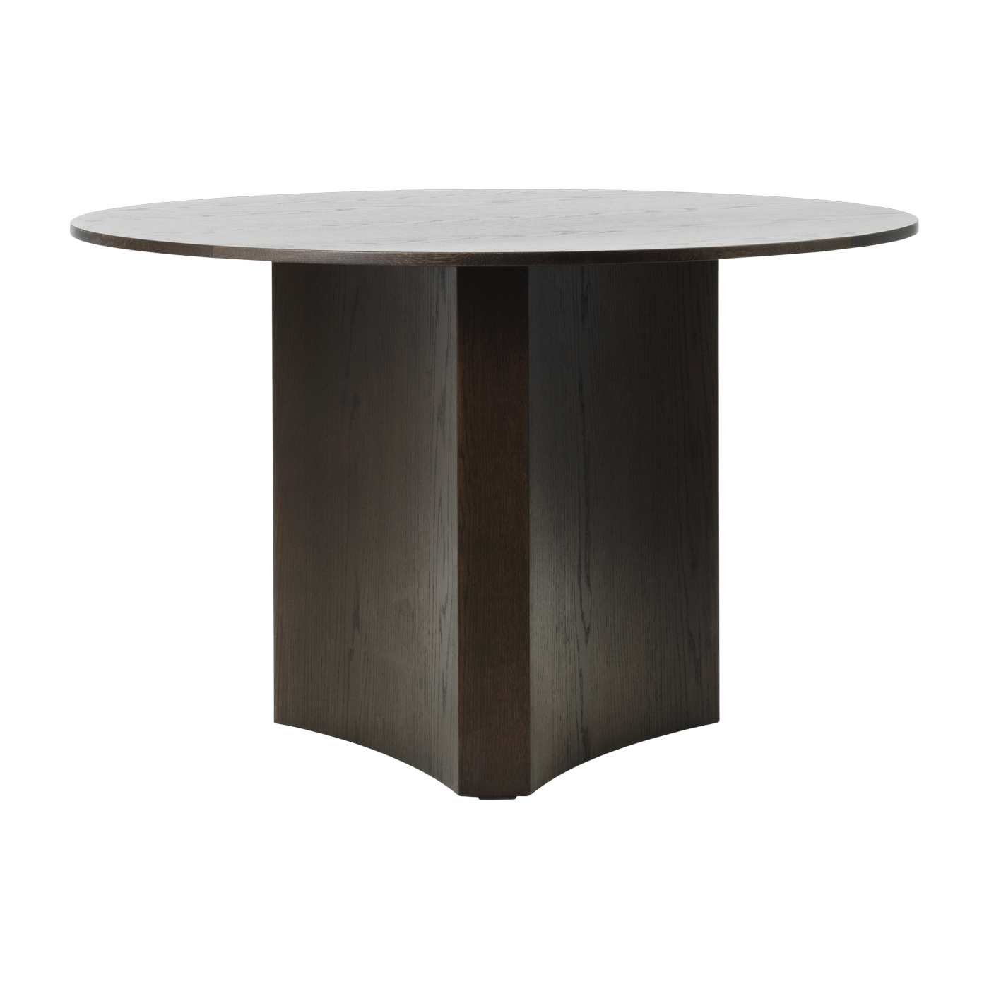 Mesa de comedor ronde en roble teñido de marrón 120x75cm Bue - Normann Copenhagen