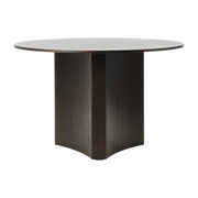 Table à manger ronde en chêne teinté marron 120x75cm Bue - Normann Copenhagen