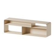 Mueble de TV de acero anacardo beige 180x40x52cm Tavir - Metallbude