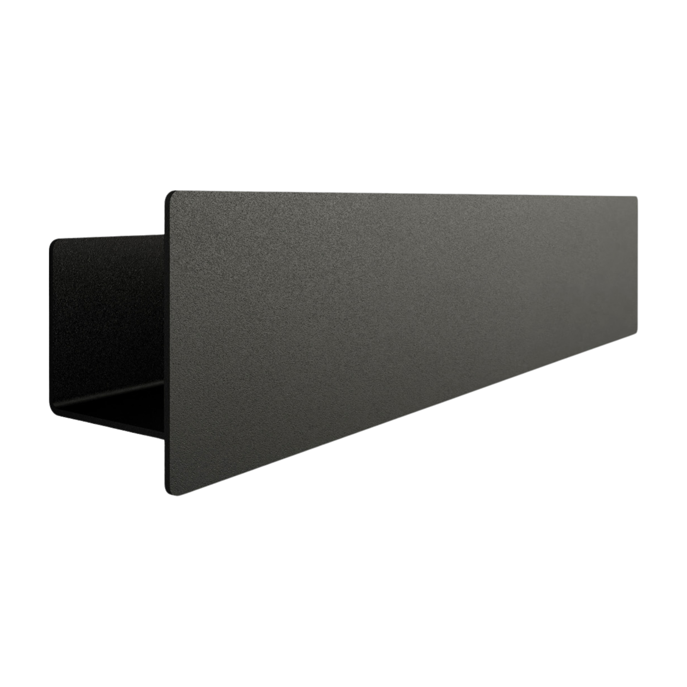 savons black aluminum shelf 50cm Shea - Metallbude
