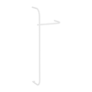 Barra de confección de acero blanco 130x45cm Tamina - Metallbude