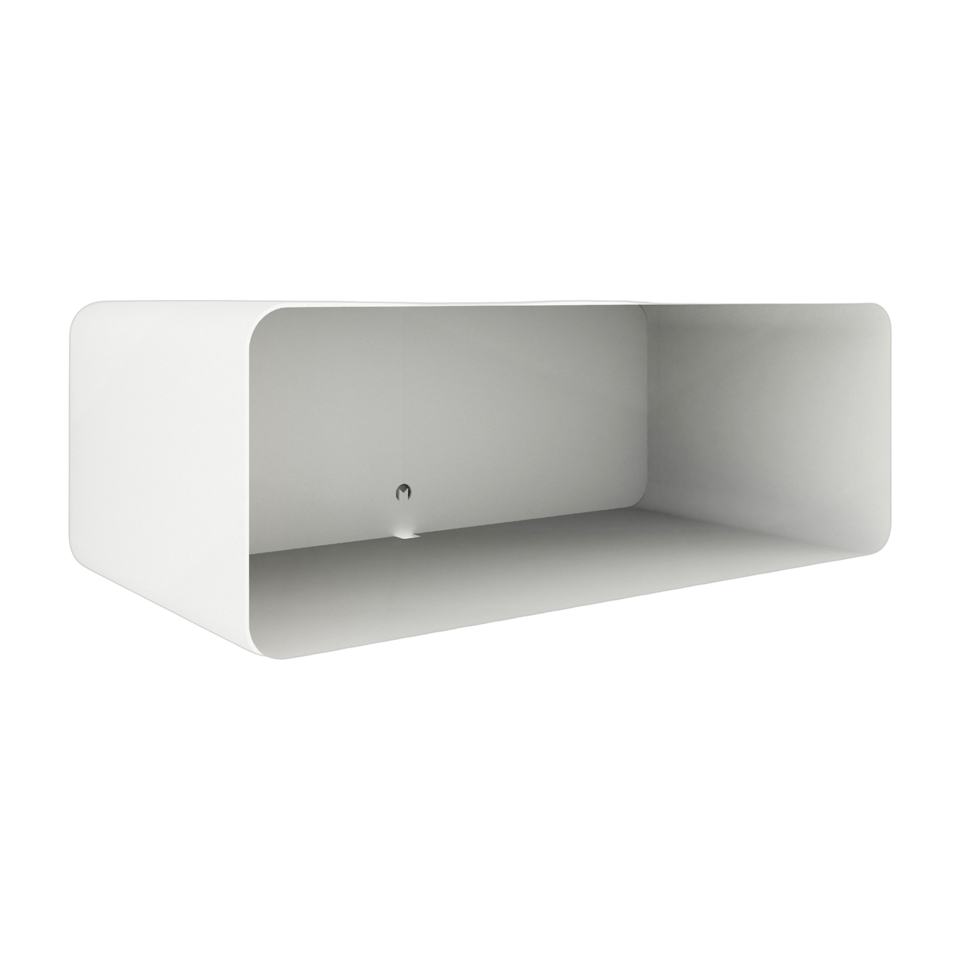 Nelio white steel suspended bedside table 47x17x25cm - Metallbude