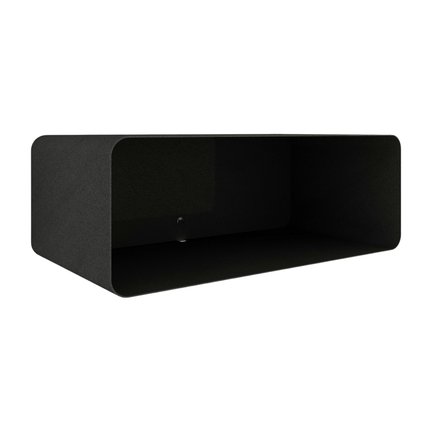 Mesilla de noche colgante de acero negro 47x17x25cm Nelio - Metallbude