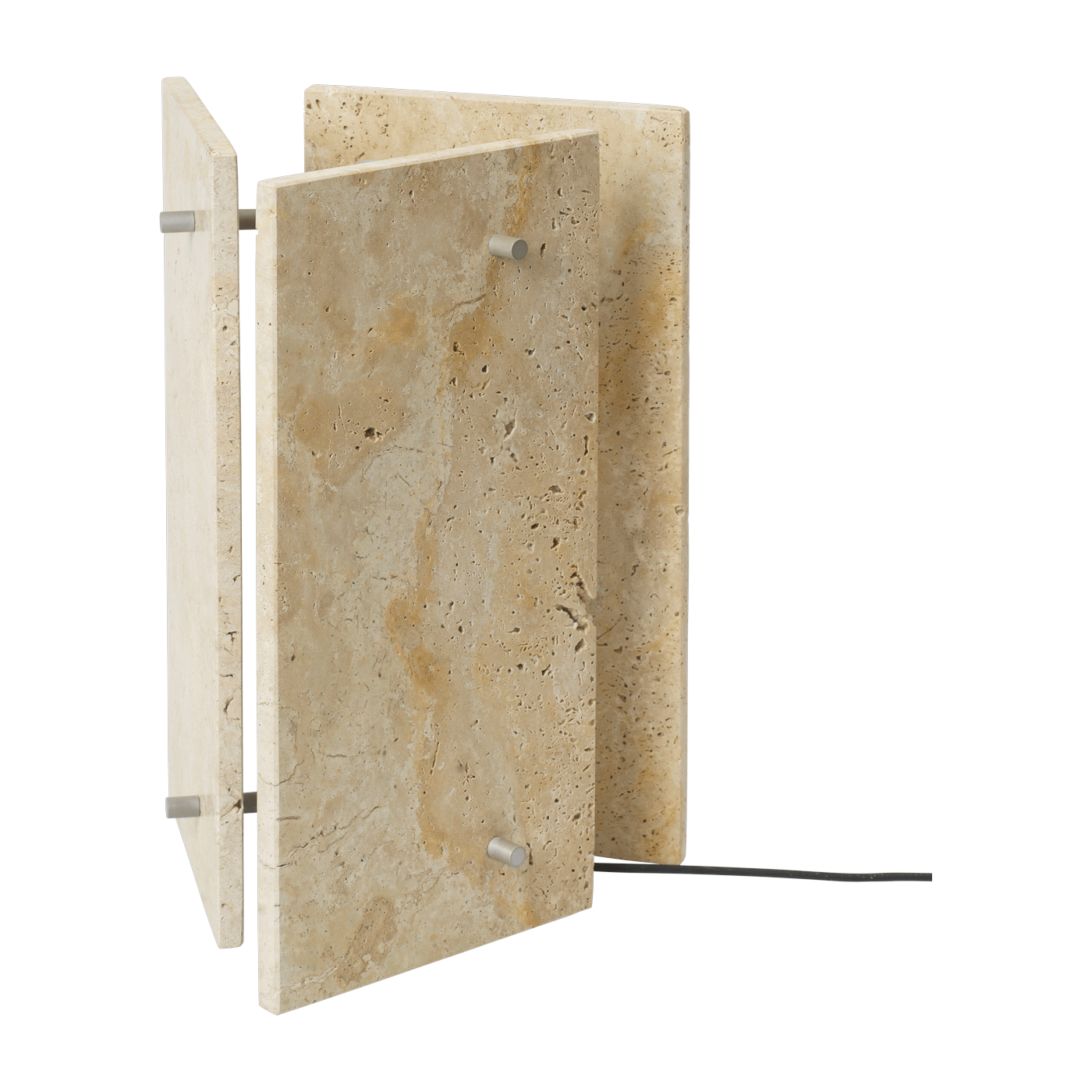Tischleuchte aus Travertin und Aluminium Oeste -. Ferm Living