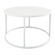 White steel coffee table 80x45cm Vesina X - Metallbude