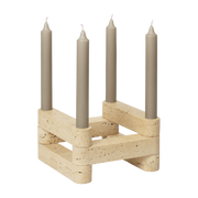 Ensemble Newel modular travertine candleholders - Ferm Living