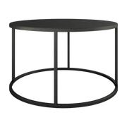 Table basse en acier noir 80x35cm Vesina X - Metallbude