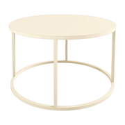Table basse en acier beige cashew 60x45cm Vesina X - Metallbude