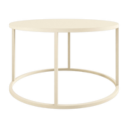 Table basse en acier beige cashew 80x45cm Vesina X - Metallbude