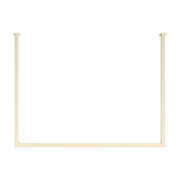 Barra de confección cuadrada de acero beige anacardo 60x60cm Rubi - Metallbude