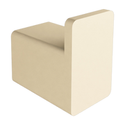 6 perchas cuadradas de acero beige anacardo 3cm Palo - Metallbude