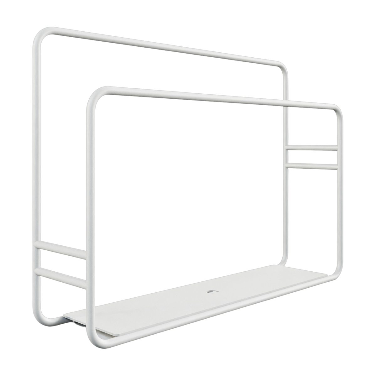 حامل مناديل المطبخ من الفولاذ الأبيض 32x7.5x23 سم Nia - Metallbude