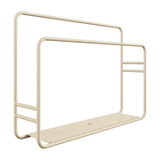 Cashew beige steel kitchen towel holder 32x7. 5x23cm Nia - Metallbude
