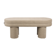 Banc en tissu beige 110x40x42cm Fern - Dutchbone