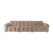 Hackman 4, 5-Sitzer-Sofa aus beigem Samt -. Dutchbone