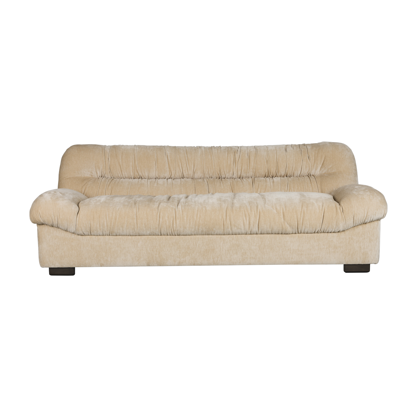 Beigefarbenes Samtsofa 214x102, 5x78cm Douglas -. Dutchbone