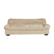 Canapé en velours beige 214x102,5x78cm Douglas - Dutchbone