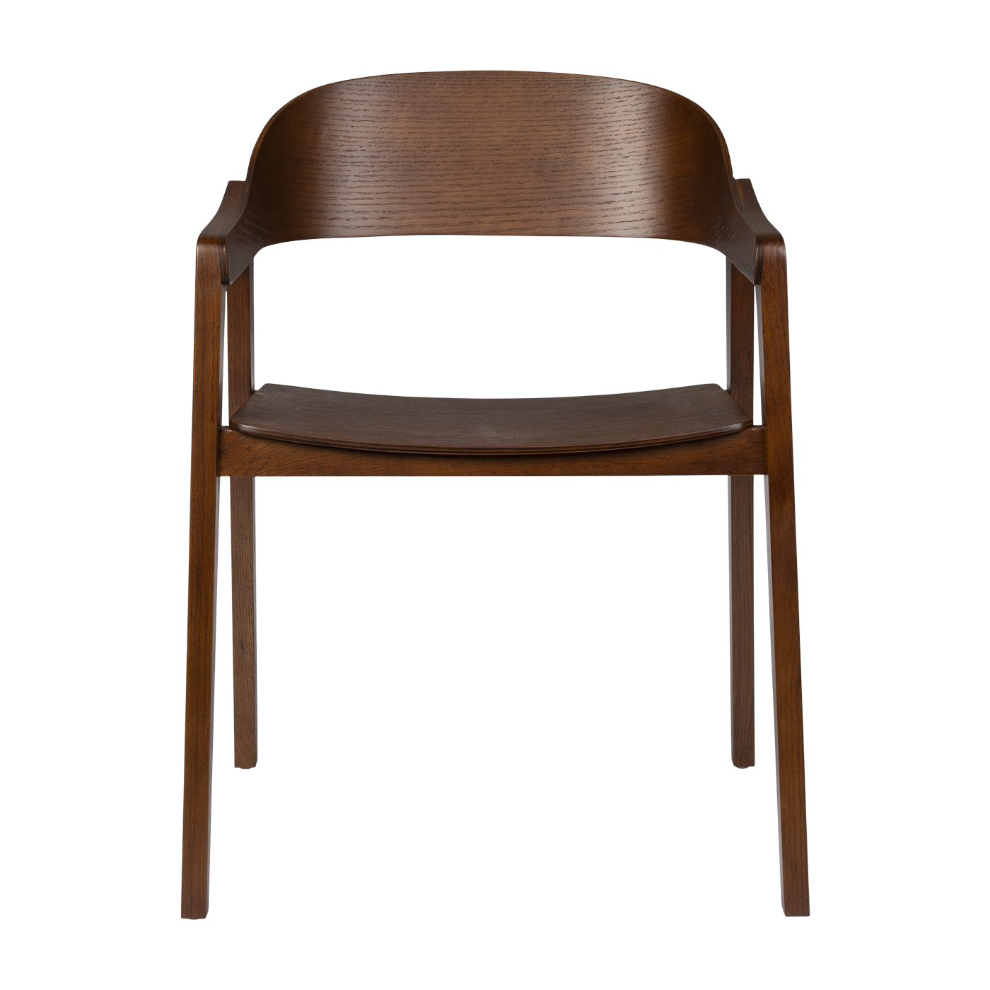 Sedia con braccioli in rovere finitura noce Westlake - Dutchbone