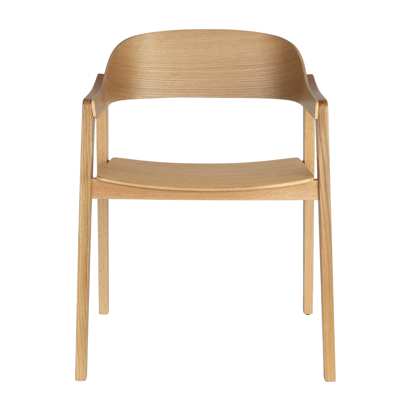 Chaise avec accoudoirs en bois de chêne Westlake - Dutchbone