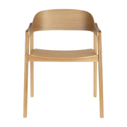 Chaise avec accoudoirs en bois de chêne Westlake - Dutchbone