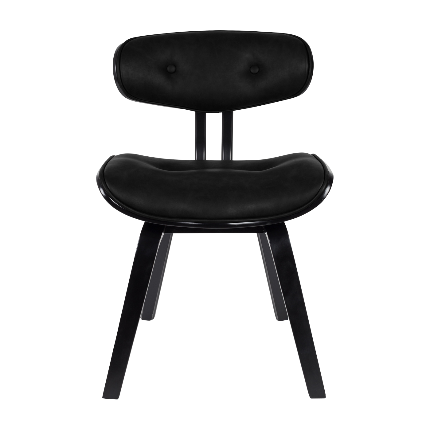 Sedia in pelle nera e legno di frassino - Blackwood Dutchbone