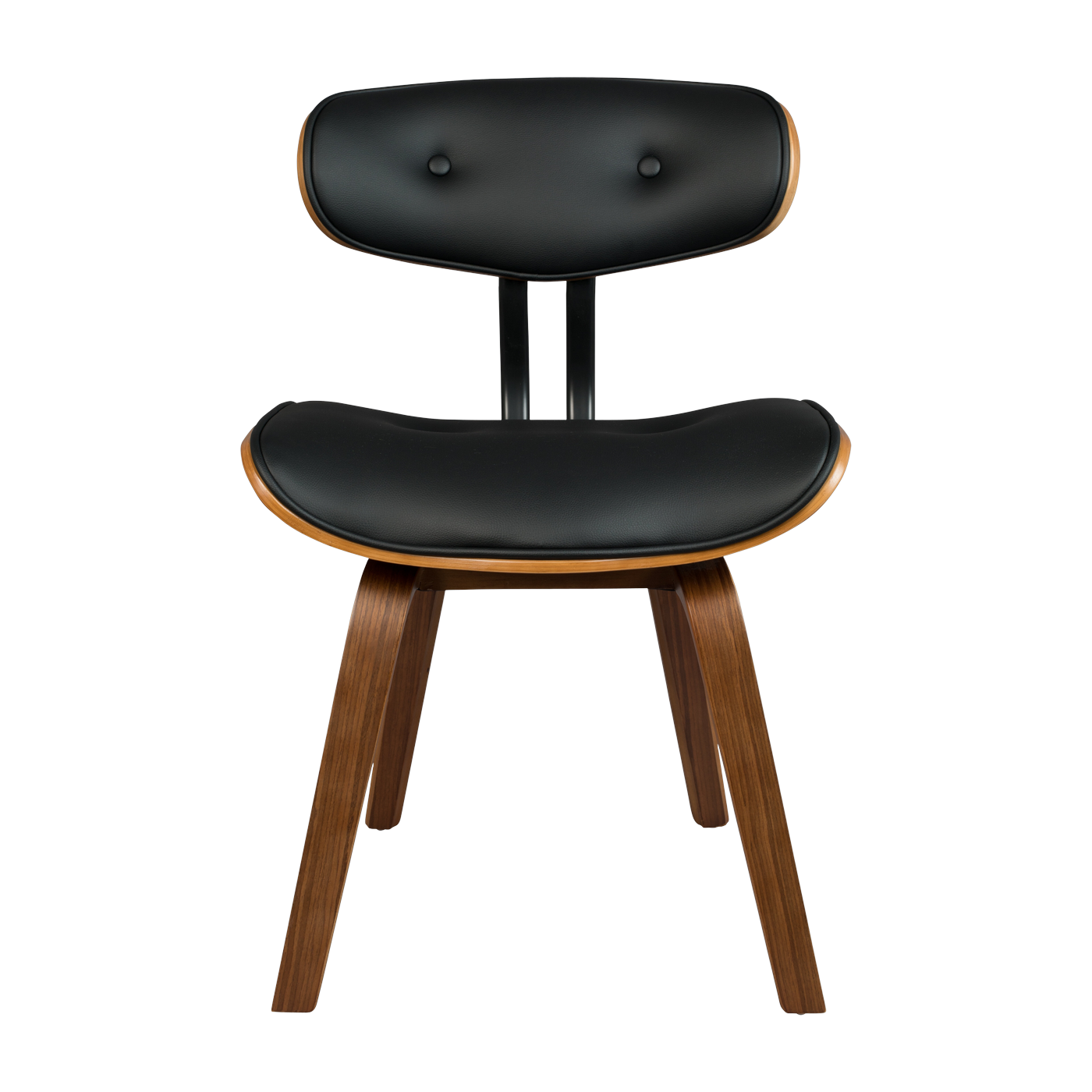 Sedia in tessuto nero e legno di frassino Blackwood Dutchbone